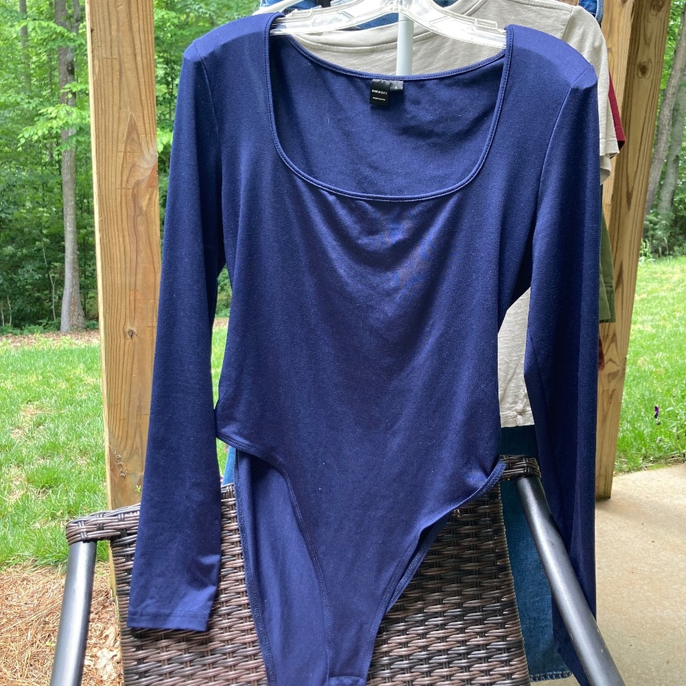 Fitted Square Neck Sexy Bodysuit